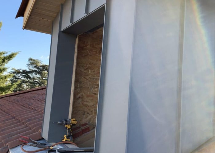 habillage mur exterieur Prefalz - C2C Charpentier couvreur zingueur lyon